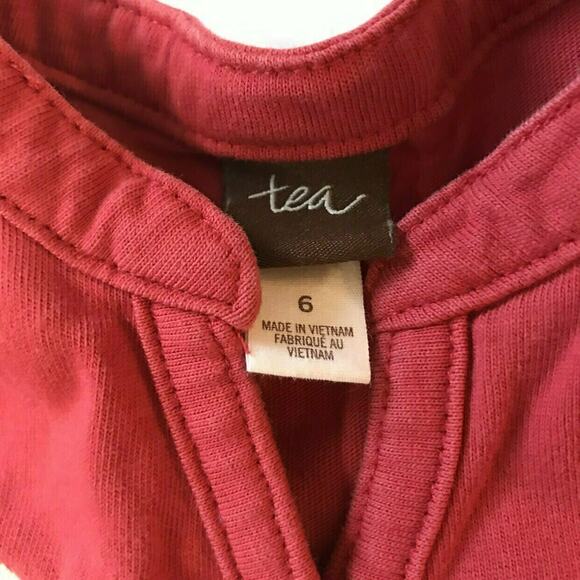 Tea Collection Embroidered Pomegranate Henley Dress 6Y - Picture 4 of 4